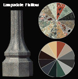 Lampadaire en Beton - Finitions